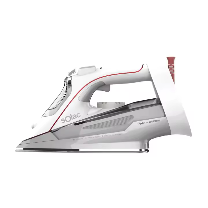 Solac - Plancha de Vapor 3000W, Planchado Rápido y Eficaz, Vapor Continuo, Antical, Antigoteo ,Suela Antiadherente, Cerámica, Modos Clásico o Vertical, Modelo Optima - 1