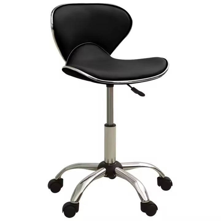 vidaXL Taburete de Salón de Belleza de Cuero Sintético Asiento Trabajo Color Negro,  Gris,  Crema y mas - 1