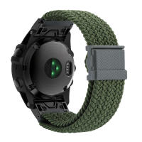 Correa De Reloj De Nylon 26mm 22mm Para Garmin Fenix 7 7X Fenix 6X pro 6 5X 5XPlus/MK1 MK2i /935 945 Con Cierre Rápido De Hook And Loop - details 8