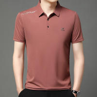 Camisa Polo Casual Para Hombre Con Insignia De Color Sólido Transpirable Y Cómoda Versátil Para Negocios Estilo Moderno - details 13