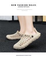 Zapatillas De Verano Para Hombre Clogs EVA Sandalias Planas Transpirables Con Agujeros Para Playa Hogar Descanso Slides - details 13