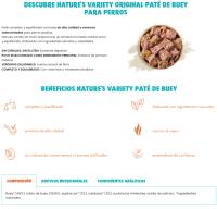 Nature´S Variety Original Paté Buey Perros Mini - Pack 8 X 150 Gr - details 0