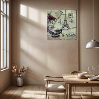 MEJORADA Cartel Metálico Retro – Placa de Metal Vintage con Diseño de Vehículos Clásicos – Decoración para Bar, Garaje, Hogar, Oficina – 29.6x29.6cm - details 7