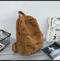 Mochila De Lona Para Mujer Gran Capacidad Estilo Vintage Para Estudiantes De Colegio Y Viajes Mochila Casual Para Damas - details 18