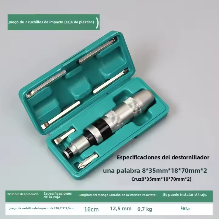Juego De Destornilladores De Impacto ZEXEF 13 Piezas Chispa Absorbente Para Taladro Y Metal Conjunto De Destornilladores Con Absorción De Choque - 1