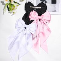 Diademas De Satén Sólido Para Niñas Colores Rosa/Negro/Blanco Accesorios De Cabello Para Mujer Diadema De Clip De Moda Para Primavera - details 8
