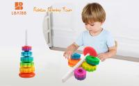 Torre De Arcoíris Giratoria Para Bebés Juguete Educativo Montessori Torre De Pila Giratoria Sensorial Regalo Para Niños Y Niñas Edad 1-6 Años - details 6