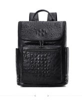 Mochila De Cuero Auténtico Crocodilo Para Laptop De 15.6 Pulgadas Hombres Viaje Impermeable Grande Para Adolescentes Escuela Bolsa De Viaje Preppy Style - details 19