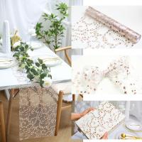 Mantel Realzador Metálico De Encaje Delgado Con Lentejuelas Doradas Y Plateadas Para Fiestas Bodas Navidad Decoración De Cumpleaños - details 7