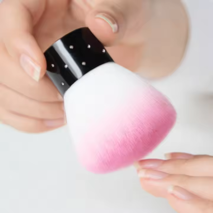 Cepillo De Limpieza Para Uñas Suave Herramienta De Manicura Y Pedicura Para Polvo De Acrílico UV Gel Color Negro Tamaño 60mm - 1