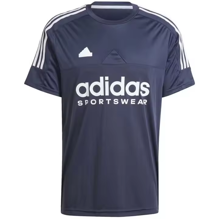 Camiseta de Manga Corta Adidas Tiro Tee Q1 para hombre en color azul - 1