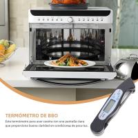 Termómetro Digital De Alimentos Para Barbacoa Y Cocina Termómetro De Carne Con Palanca Inalámbrico Plegable Incluye Batería - details 4