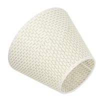 Pantalla de lámpara de Mesa Tejida de PE, cubierta de lámpara Tejida desgaste Resistant, Beige color, para portalámparas calibre E27 E14 - details 0