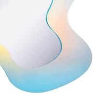 Espejo De Acrílico Ondulado Arco Iris Colorido Retro Para Maquillaje Decoración Moderna Espejo Aestético Para Decoración De Pared Prop De Fotografía - details 5