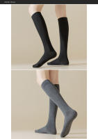 5 Pares De Medias De Algodón Para Mujer Solas Absorbentes De Sudor Transpirables Medias Largas De Equipo Estudiantes Chicas Medias De Pies Hasta La Rodilla Compresión - details 3