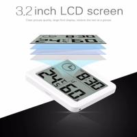 Termómetro Y Higrómetro Digital Ultrafino Para El Hogar Con Pantalla LCD Reloj De Pared Sensor De Temperatura Y Humedad Térmica - details 4