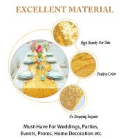 Mantelizquierdo De Lentejuelas Dorado Para Fiestas Y Bodas Linterna De Tela Plateada Para Mesas Largas Medio Otoño - details 3