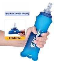 Botella De Agua Desmontable De Silicona 500ml Para Exteriores Correr Camping Senderismo Viajes Conveniente - details 0