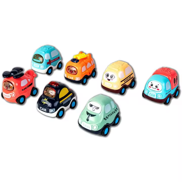 Mini Coches Divertidos 7 Piezas Arrastres y similares PICCOLOTOYS - 1