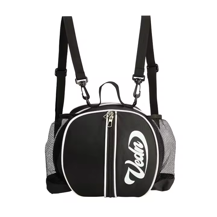Bolsa Deportiva Multifuncional Negra Roja De Lona Oxford Duradera Para Baloncesto Y Voleibol Mochila De Gimnasio Hombro Único Para Todos - 1