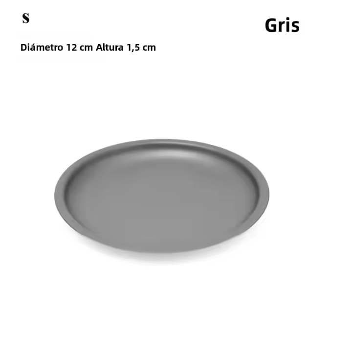 Juego De Cutlería Retro Para Picnic En Aleación De Aluminio Plato Calentable Para Camping Y Exterior No Desechable Origien China - 1