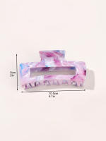 3 Pcs Clip Para El Cabello De Marbling Morado Para Cabello Grueso Grandes No-Slip Accesorios De Estilo Para Mujeres Y Niñas - details 5