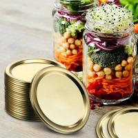 50Pcs Tapas De Conserva De Lata Para Mason Jar Tamaño Regular Reutilizables Kerr Sellado Airtight Para Almacenar Especias Dulces Bocadillos Mermeladas - details 8