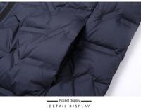 Chaqueta De Pato Acolchada Exterior Para Hombre Casual Con Capucha Impermeable Y Respirable Para Otoño E Invierno Cálida Y Ligera - details 13