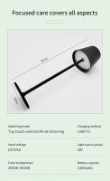 Lámpara De Escritorio LED Sin Cable Con Sensor Táctil Iluminación Ambiente Creativa 3 Colores Luz De Mesa Para Cama Decoración Externa Luz De Barra - details 7