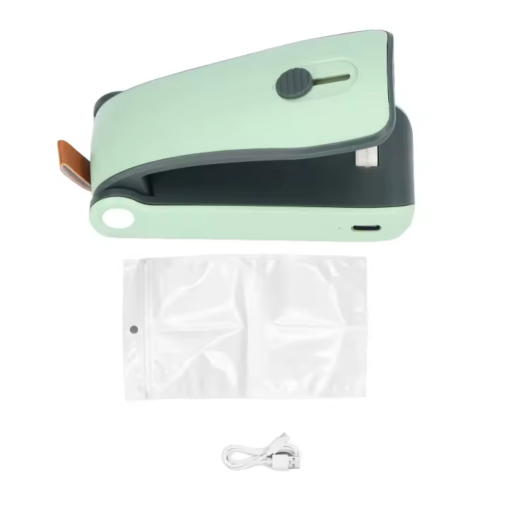 Mini Vendedor de Alimentación, Máquina selladora de Alimentación rápida con Carga USB, Diseño magnético inferior de mano, Pequeña - 1