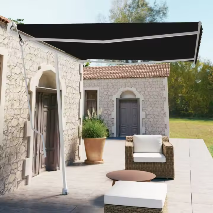 vidaXL Toldo de pie automático gris antracita 300x250 cm - 1