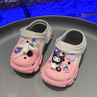 Sandalias De Verano Para Niñas Sanrio Cinnamoroll Kuromi Con Suela Gruesa Y Suave Comodidad Casual Playa Zapatos Hidráulicos - details 4