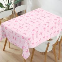 Mantel De Fiesta Coquette Para Mujeres Y Niñas En Rosa Con Lazo Decoración Elegante Para Bodas Y Baños De Luz Fiesta De Cumpleaños Decoración De Mesa Para Ocasiones Especiales - details 3