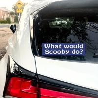 Pegatina De Coche Impermeable Para Ventanas Parabrisas Y Maletero De Vinilo Resistente Con Diseño De What Would Scooby Do Accesorios Exteriores Para Automóviles - details 7