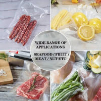 50 Bolsas De Sello Vacío De Premium Para Alimentos Organizador De Cocina Reutilizables BPA-Free Para Refrigerio Y Microwaving - details 7