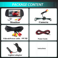 Monitor De Espejo De 7' Con Visión Nocturna Y Cámara De Retroceso Para Coche Accesorios De Automóvil Fácil Instalación - details 4
