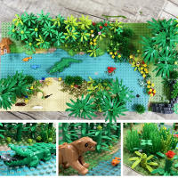 Nuevos Bloques De Construcción Tema Árbol De La Selva Con Animales Como Cocodrilos Y Oso Para Crear Escenas De Río Y Jungla Accesorios Para Construir Modelo Compatible Con Lego Para Niños Y Adultos - details 0