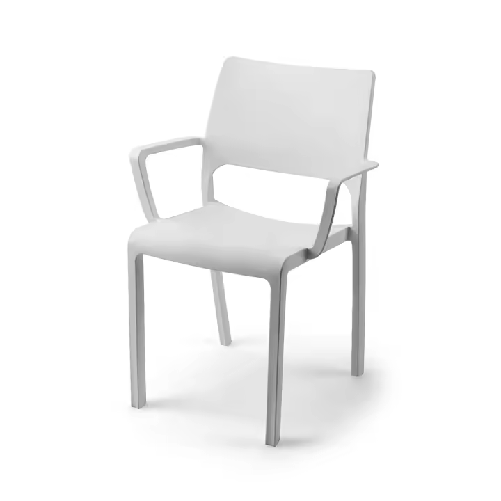 Häusbed - Sillones Exterior - Toscana - Blanco - 66x96x59cm - Set 8ud - Cojines Incluidos - 1