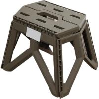 Taburete plegable de plástico, Banco Pequeño comprimido, taburete para acampar al Aire Libre, taburete para Puesto, taburete de Pesca, taburete Pequeño portátil para el hogar, marron Caramelo, 20*28,5*23,5*34cm - details 0