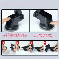 Soporte De Teléfono Móvil Para Tablero De Coche Nueva Base De Absorción De Ventilador De Aire 1 Pieza Accesorio De Automóvil - details 9