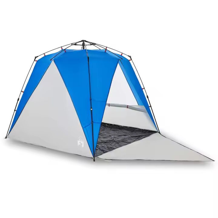 vidaXL Tienda de playa 4 personas impermeable apertura rápida Color azure blue,  Gris,  Verde mar y mas - 1