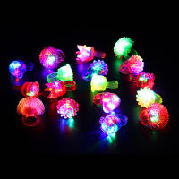 Anillos Luminosos LED Para Fiesta 20/30/50pcs Anillos Brillantes Para Celebraciones Juguete De Luz Que Brilla En La Oscuridad Suministros De Fiesta - details 2