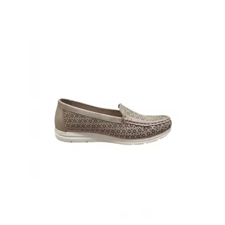 Mocasines y náuticos mujer AMARPIES AHJ28372AREN MOCASIN PICADO ARENA 35584 25V - 1