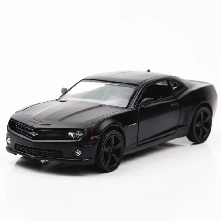 Coche De Juguete Chevrolet Camaro 1:36 En Escala Con Llantas De Goma Y Puertas Abatibles Aleación De Zinc Metal Regalo Para Niños - 1