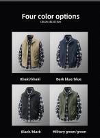 Chaleco Casual Para Hombre Con Cuello Erguido Y Multi-Moneda Cargo Hombro Adecuado Para Pesca Al Aire Libre Y Exterior Talla Grande - details 2
