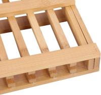 Estante de secado de Folg, estante de plato, estante de plato de bambú Folg utensilio al aire libre Rack para suministros de cocina en casa - details 2
