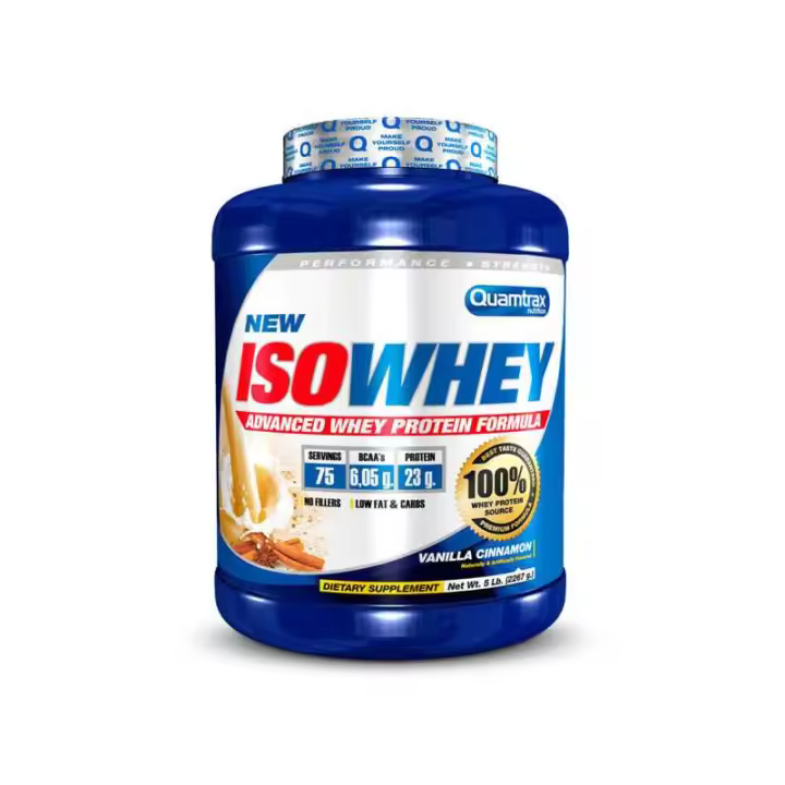 Quamtrax Iso Whey 2.270gr Canela Con Vainilla - 1