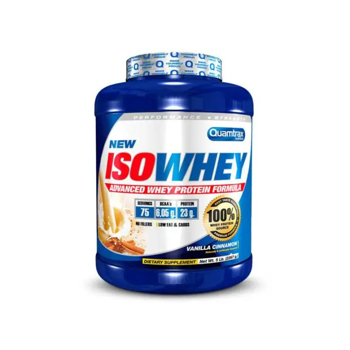 Quamtrax Iso Whey 2.270gr Canela Con Vainilla - 1