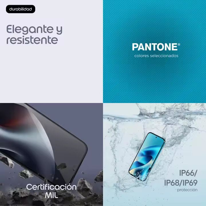 Smartphone Motorola MOTO G87 5G 256 GB 8 GB RAM 6,78" 5G Estabilización óptica OIS Batería 5200 mAh Certificaciones IP68/IP69 Lector de huellas Azul - 1