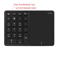 Teclado Numérico Inalámbrico USB+Bluetooth Con Touchpad Para Mac OS Windows IOS 22 Teclas Compatible Con Digital Keyboard - details 0